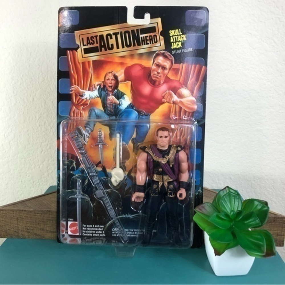 Last Action Hero Skull Attack Stunt Jack Action Figure Arnold Schwarzenegger Toy
